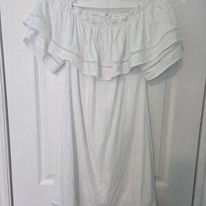 White Off-Shoulder Melanie Lyne Dress